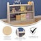 Flash Furniture Bright Beginnings Commercial 3-Shelf, 2-Sided Wooden Classroom Storage Unit w/Clear Divider, Natural MK-KE19233-GG - alternate 4